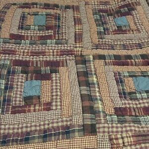 Vintage Heart Quilt 50x63 blanket throw